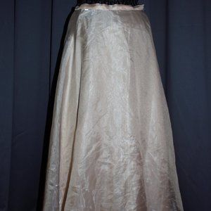 Long silk skirt